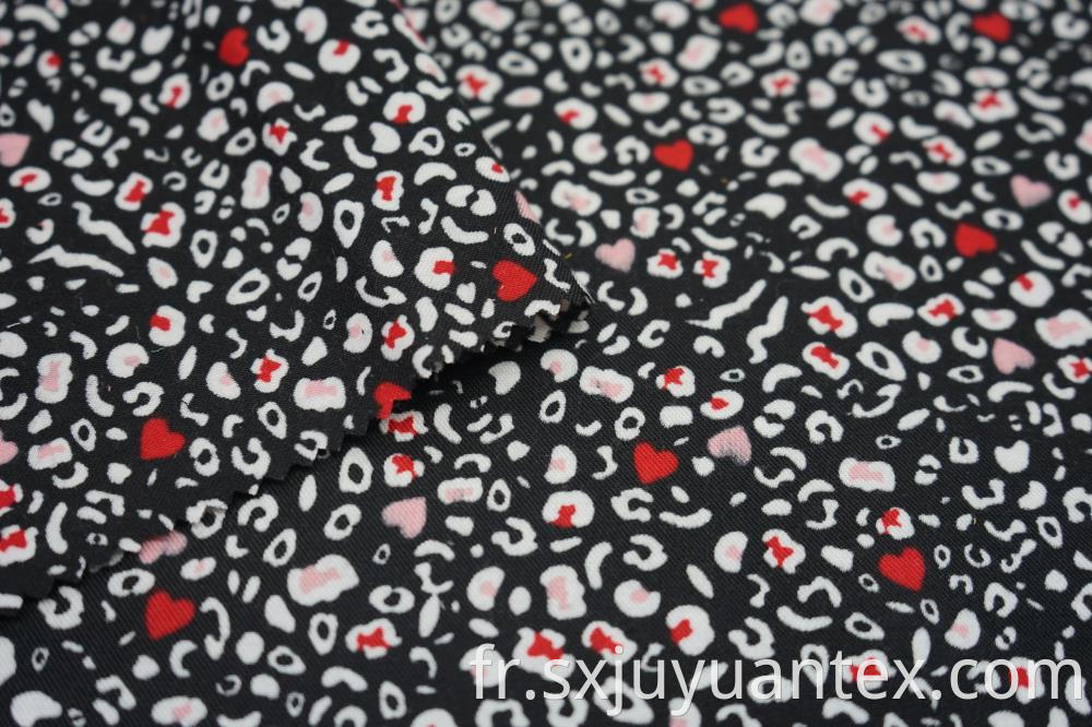 Polyester Spun Yarn Twill Print Fabric